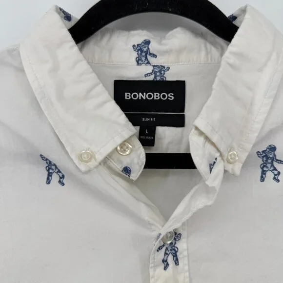 Bonobos Long Sleeve Button Down Astronaut L - Picture 2 of 7